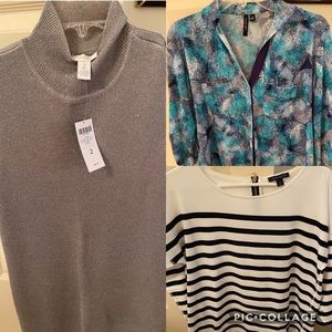 Three tops, negotiable on splitting and price.